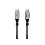 CONCEPTRONIC USB-C uz USB-C kabelis ETTA07B12 — USB 3.2 Gen 2x2, 1,2 m, 20 Gbps, PD 3.0 100W (20V/5A), 4K60Hz, Melns, E-Mark