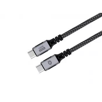 USB-C to USB-C kabelis CONCEPTRONIC ETTA07B20 — USB 3.2 Gen 2x2, 2 m, 20 Gbps, PD 3.0 100W (20V 5A), 4K@60Hz, E-mark