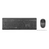 Manhattan 180771 bezvadu tastatūra QWERTY melna iekļauta pele