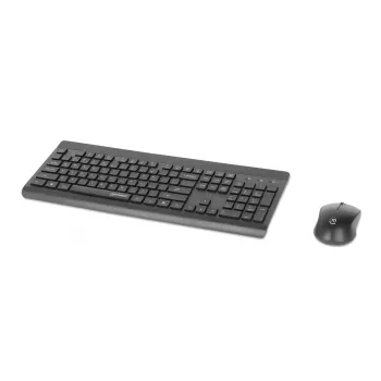 Manhattan 180771 bezvadu tastatūra QWERTY melna iekļauta pele