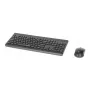 Manhattan 180771 bezvadu tastatūra QWERTY melna iekļauta pele