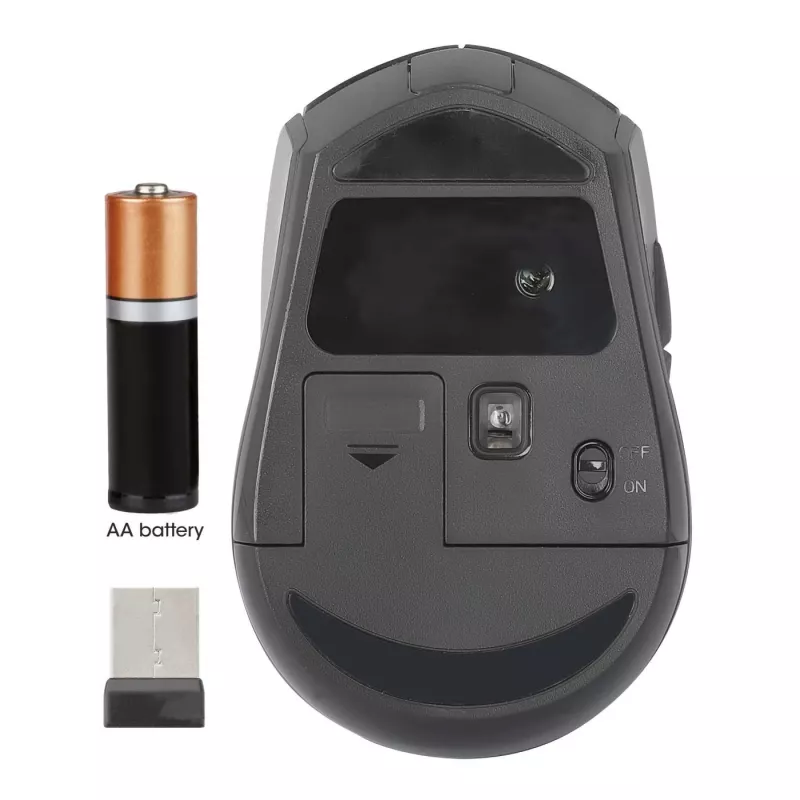 Manhattan MW6200 bezvadu pele, USB-A nano uztvērējs, melna