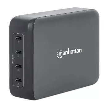 Lādētājs Manhattan ar četriem USB-C PD portiem, 140 W uz portu, 240 W kopā