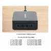 Lādētājs Manhattan ar četriem USB-C PD portiem, 140 W uz portu, 240 W kopā