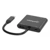 Daudzportu adapteris Manhattan 154321 USB Type-C uz 2 HDMI USB-A Power Delivery 100W