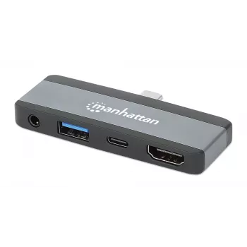 USB-C ceļojumu dokstacija Manhattan 190404 4 porti HDMI USB-A USB-C 3,5 mm