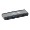 USB-C ceļojumu dokstacija Manhattan 190404 4 porti HDMI USB-A USB-C 3,5 mm