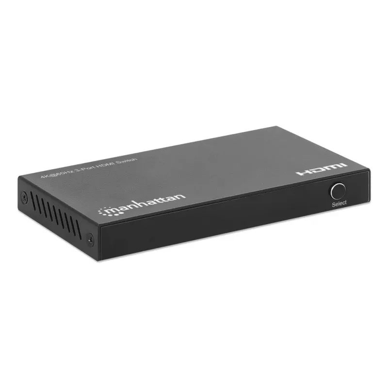 HDMI slēdzis 3x1 MANHATTAN 18G automātisks manuāls IR tālvadības pults melns