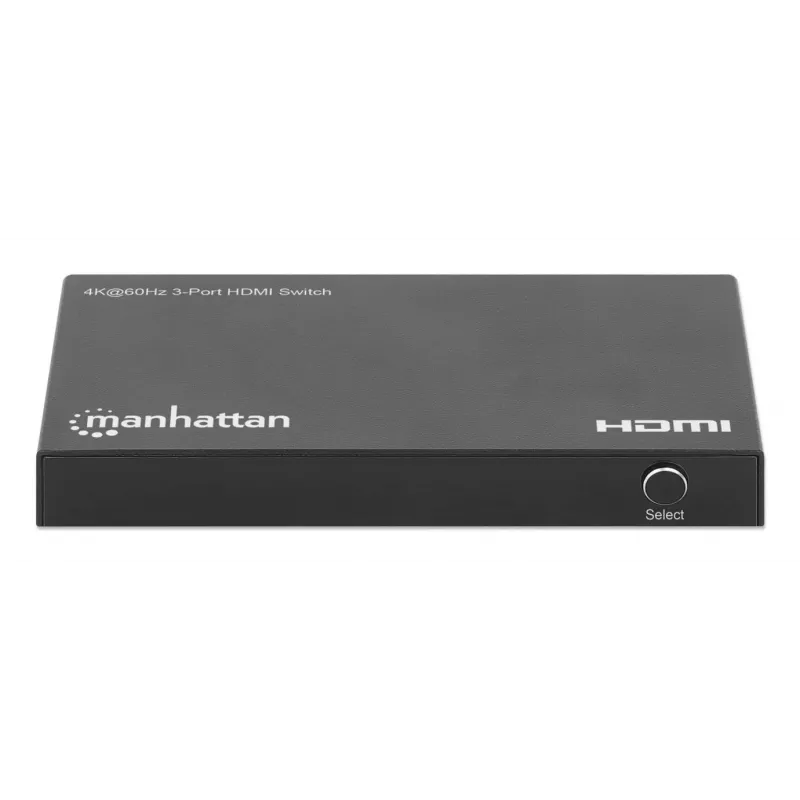 HDMI slēdzis 3x1 MANHATTAN 18G automātisks manuāls IR tālvadības pults melns