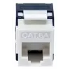 Keystone ligzda Cat.6A neekranēta, bez instrumentiem, EQUIP 769227, RJ-45, plakana konstrukcija, balta, 8 gab.