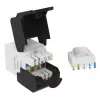 Keystone ligzda Cat.6A neekranēta, bez instrumentiem, EQUIP 769227, RJ-45, plakana konstrukcija, balta, 8 gab.