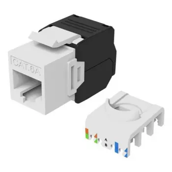 Keystone ligzda Cat.6A neekranēta, bez instrumentiem, EQUIP 769227, RJ-45, plakana konstrukcija, balta, 8 gab.