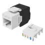 Keystone ligzda Cat.6A neekranēta, bez instrumentiem, EQUIP 769227, RJ-45, plakana konstrukcija, balta, 8 gab.