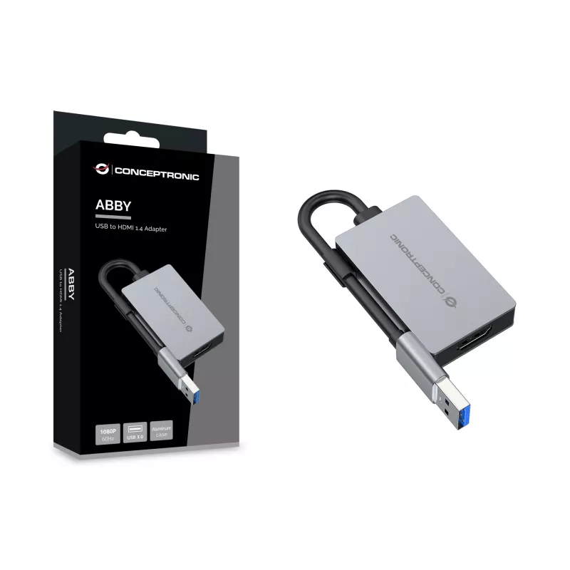 Conceptronic ABBY22G USB–HDMI 1.4 adapteris, 1080P 60 Hz