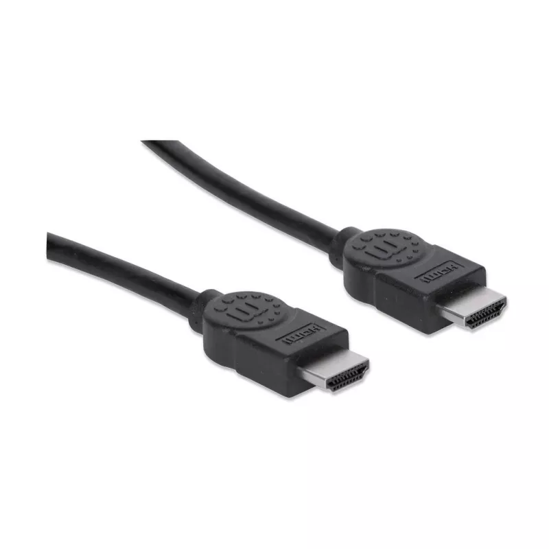 HDMI kabelis vīrišķais–vīrišķais Manhattan HDMM1M 1 m melns