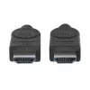 HDMI kabelis vīrišķais–vīrišķais Manhattan HDMM1M 1 m melns