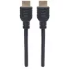 Manhattan HDMI 4K@60Hz kabelis ar Ethernet - CL3 novērtējums, 1m, piemērots ievietošanai sienā, visiem 4K un 1080p/HD lietojumiem - jauninot tagad vai sagatavojoties, kad tas būs nepieciešams, vīrišķais uz vīrišķo, melns, Ultra HD 4k x 2k, mūža garantija, Premium High Speed