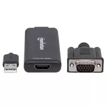 VGA un USB-A uz HDMI pārveidotājs Manhattan 152426