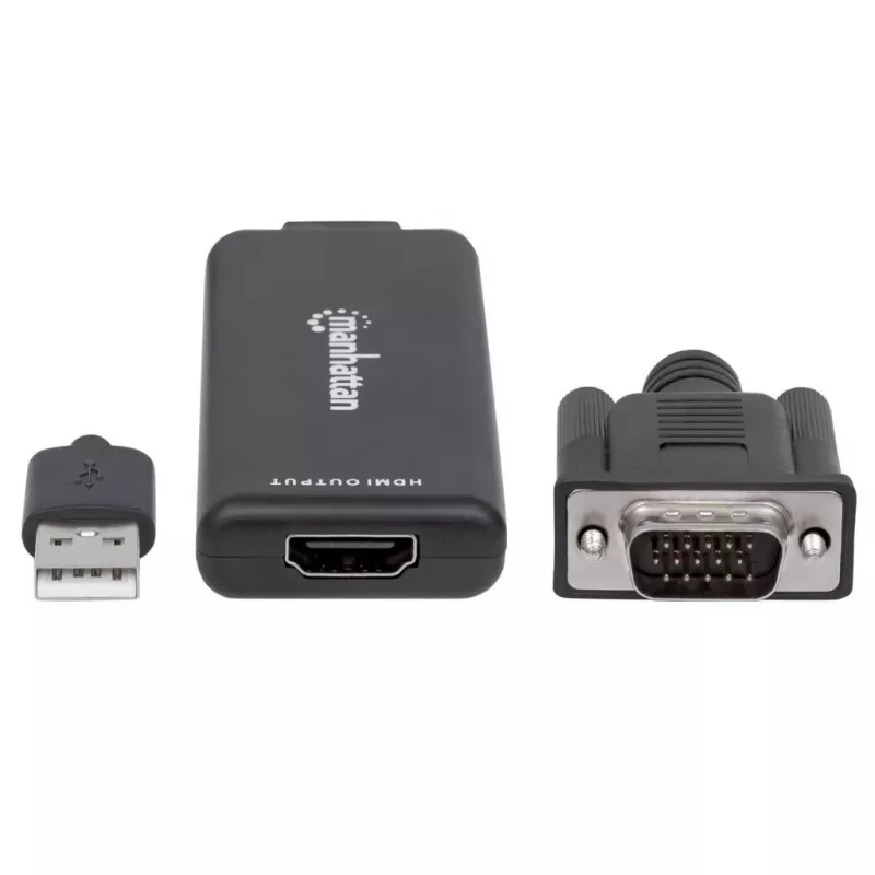 VGA un USB-A uz HDMI pārveidotājs Manhattan 152426