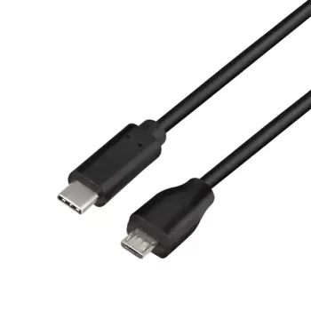 LogiLink CU0196 USB kabelis USB 2.0 0,5 m USB C Micro-USB B melns