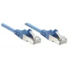 Intellinet tīkla ielāpu vads, Cat5e, 7,5 m, zils, CCA, SF/UTP, PVC, RJ45, zelta pārklājuma kontakti, bez aizķeršanās, ar aizsargapvalku, mūža garantija