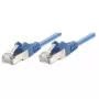 Intellinet tīkla ielāpu vads, Cat5e, 7,5 m, zils, CCA, SF/UTP, PVC, RJ45, zelta pārklājuma kontakti, bez aizķeršanās, ar aizsargapvalku, mūža garantija