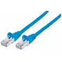 Intellinet tīkla kabeļa ielāps, Cat7 kabelis/Cat6A spraudņi, 2 m, zils, varš, S/FTP, LSOH / LSZH, PVC, RJ45, zeltīti kontakti, bez aizķeršanās, ar uzmavu, mūža garantija