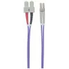 Intellinet optiskās šķiedras komutācijas kabelis, OM4, LC/SC, 1 m, violets, duplekss, daudzmodu, 50/125 µm, LSZH, šķiedra, mūža garantija