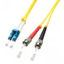 Lindy 3m LC/ST InfiniBand/optiskās šķiedras kabelis dzeltens