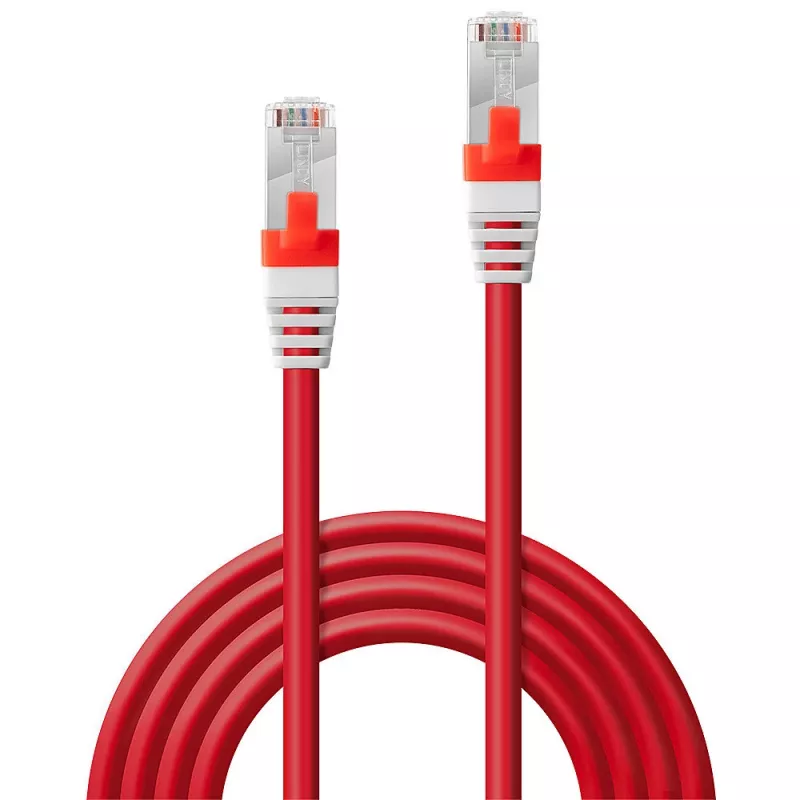 Tīkla kabelis Lindy Cat.6 (A) SSTP / S/FTP PIMF 5m RJ-45 sarkans