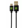 Techly ICOC MUSB20-CMAM01T USB kabelis USB 2.0 0,1 m USB A USB C Melns