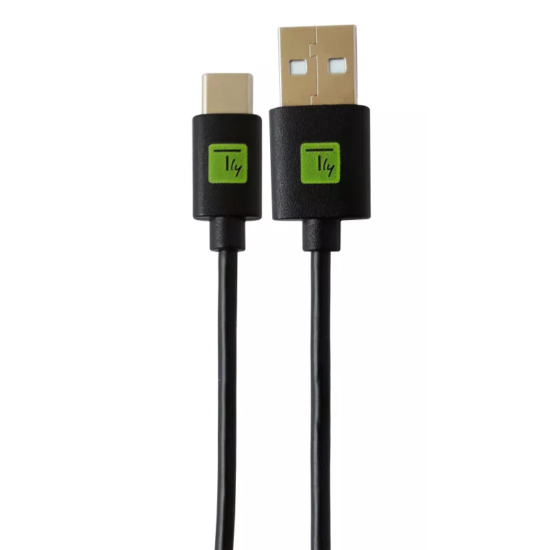 Techly ICOC MUSB20-CMAM01T USB kabelis USB 2.0 0,1 m USB A USB C Melns