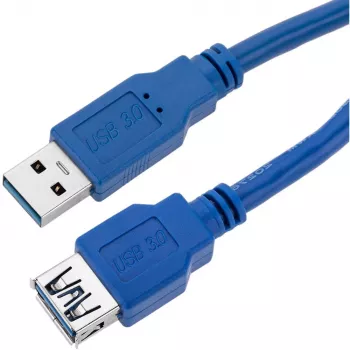 Techly pagarinātājs USB 3.0 kabelis A vīrietis / A sieviete 1m zils ICOC U3-AA-10-EX