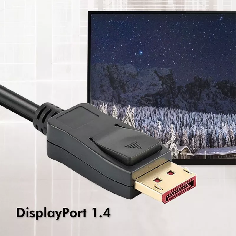 Techly ICOC DSP-A14-030NT DisplayPort kabelis 3 m Melns