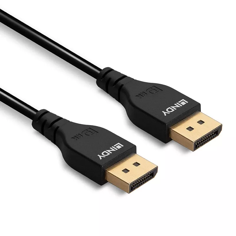 Lindy 0,5 m plāns DisplayPort 1.4 kabelis