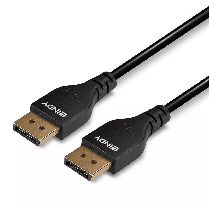 Lindy 0,5 m plāns DisplayPort 1.4 kabelis