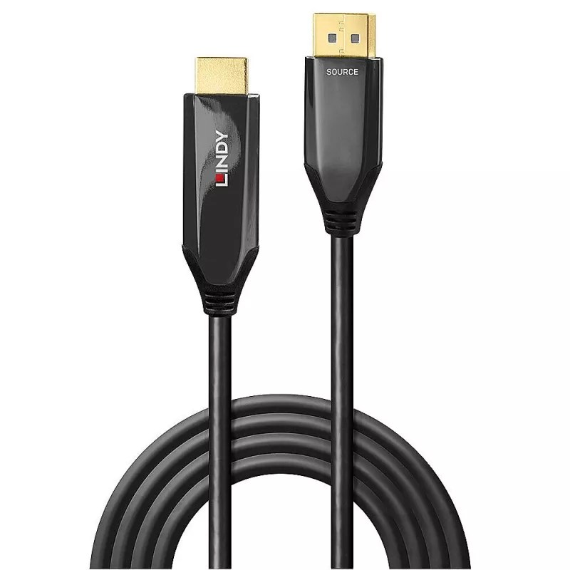Lindy 1m aktīvais DisplayPort 1.4 uz HDMI 8K60 kabelis