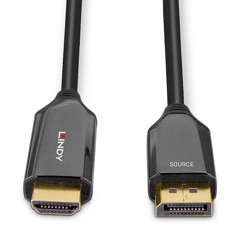 Lindy 1m aktīvais DisplayPort 1.4 uz HDMI 8K60 kabelis