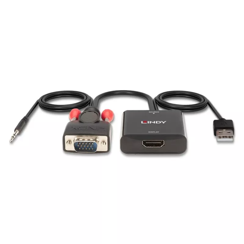 VGA un audio uz HDMI pārveidotājs Lindy 38284