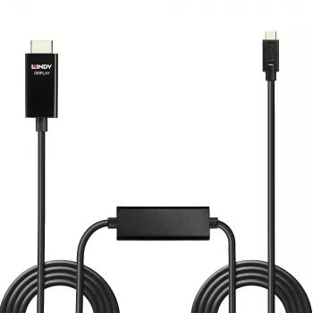 Lindy 5m USB Type C uz HDMI 4K60 adaptera kabelis ar HDR