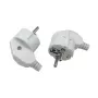 MicroConnect MC-GRUA-W leņķa Schuko barošanas kontaktdakša, balta