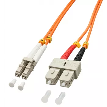 Lindy 1.0m OM2 LC - SC Duplex InfiniBand/optiskās šķiedras kabelis 1 m oranžs
