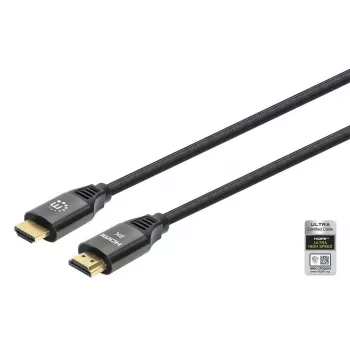HDMI kabelis Manhattan 8K 60Hz 3m vīr. pret vīr. Melns