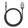 Manhattan USB-C uz HDMI kabelis, 4K@60Hz, 1 m, melns, vīrišķais–vīrišķais, trīs gadu garantija, ekvivalents CDP2HD2MBNL