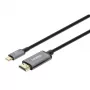 Manhattan USB-C–HDMI kabelis, 4K@60Hz, 2m, melns, vīrišķais–vīrišķais, trīs gadu garantija, ekvivalents CDP2HD2MBNL