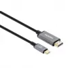 Manhattan USB-C–HDMI kabelis, 4K@60Hz, 2m, melns, vīrišķais–vīrišķais, trīs gadu garantija, ekvivalents CDP2HD2MBNL