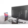 Manhattan USB-C–HDMI kabelis, 4K@60Hz, 2m, melns, vīrišķais–vīrišķais, trīs gadu garantija, ekvivalents CDP2HD2MBNL