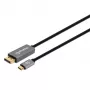 USB-C uz DisplayPort kabelis Manhattan CDP2DP146B 8K 2m