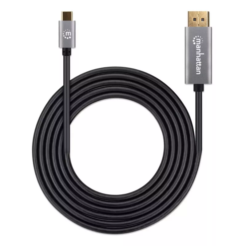USB-C uz DisplayPort kabelis Manhattan CDP2DP146B 8K 2m