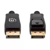 Manhattan DisplayPort 1.4 kabelis, 8K@60Hz, 3m, pīts kabelis, vīrietis-vīrietis, ar fiksatoriem, pilnībā ekranēts, melns, mūža garantija, ekvivalents DP14MM3M